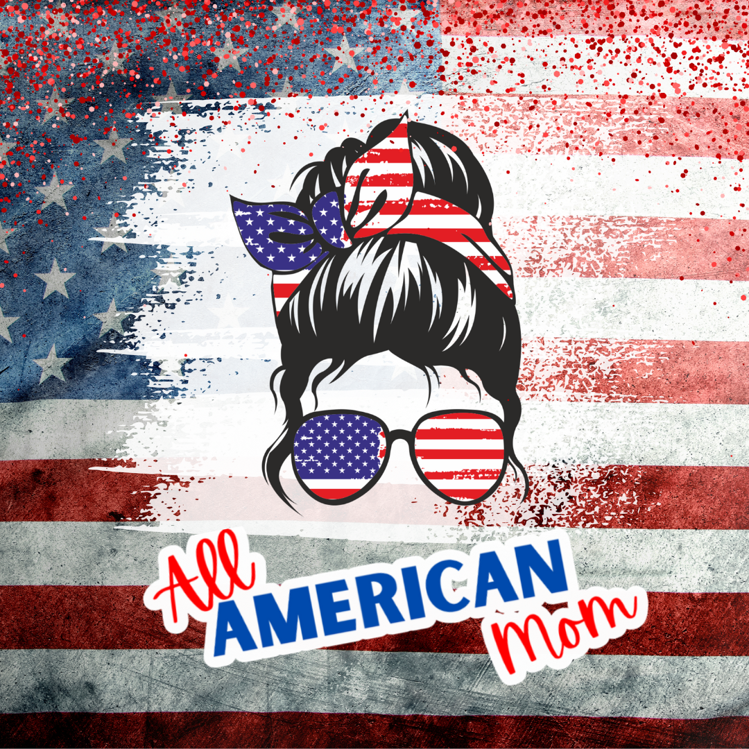 20 OZ Skinny Tumbler American Mom