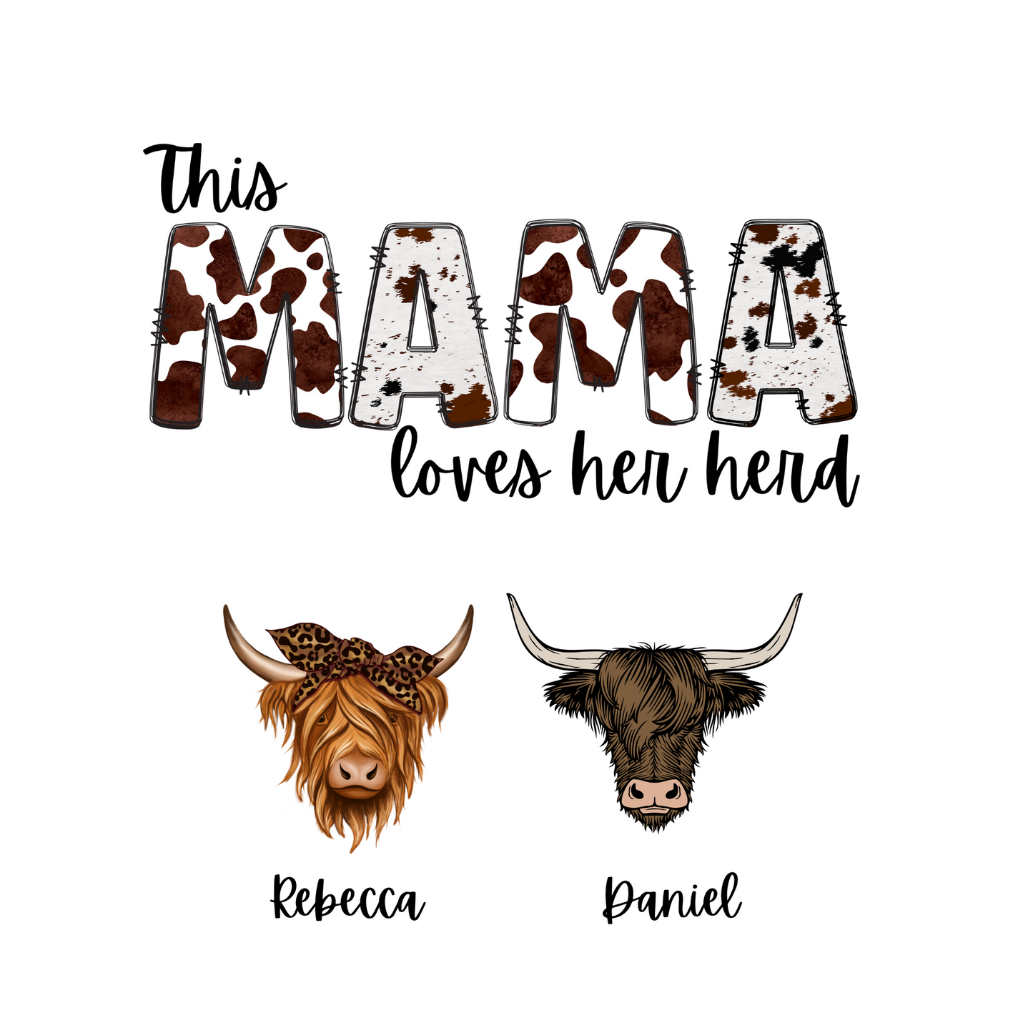This Mama loves her heard (Grandma, Momma, Auntie, Mimi, Mom)