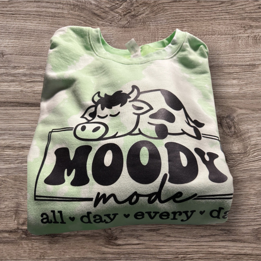 Moody Mody all day everyday Acid washed Crewneck