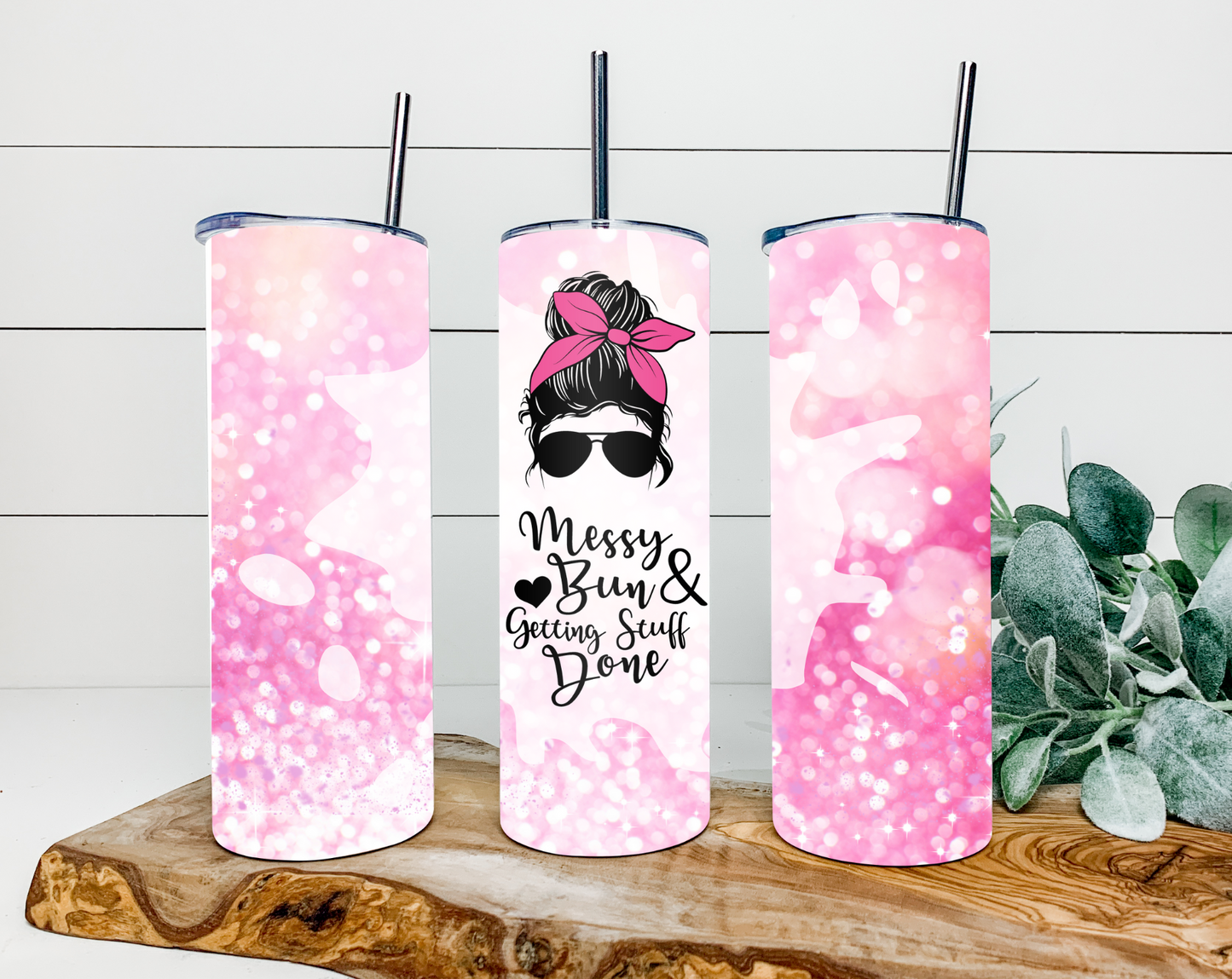 Quad Boy Mom Tumbler // Messy Bun Mom Tumbler // Quad Tumbler